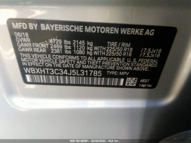WBXHT3C34J5L31785 BMW X1 Xdrive28i