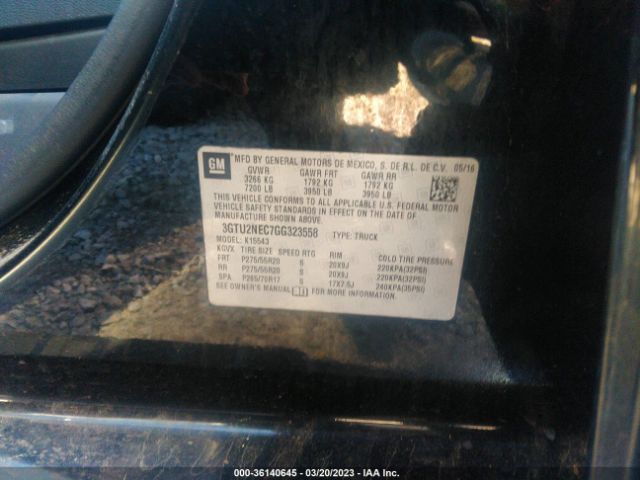 3GTU2NEC7GG323558 GMC Sierra 1500 Slt