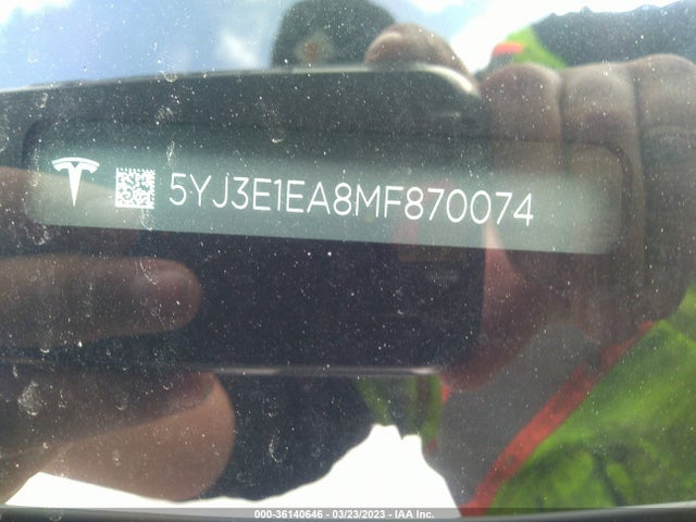 Tesla Model 3 Standard Range Plus 2021 5YJ3E1EA8MF870074 Image 10