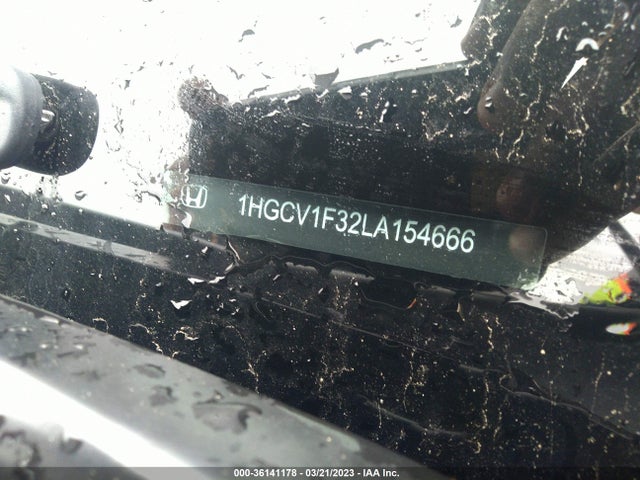2020 HONDA ACCORD SEDAN SPORT VIN: 1HGCV1F32LA154666