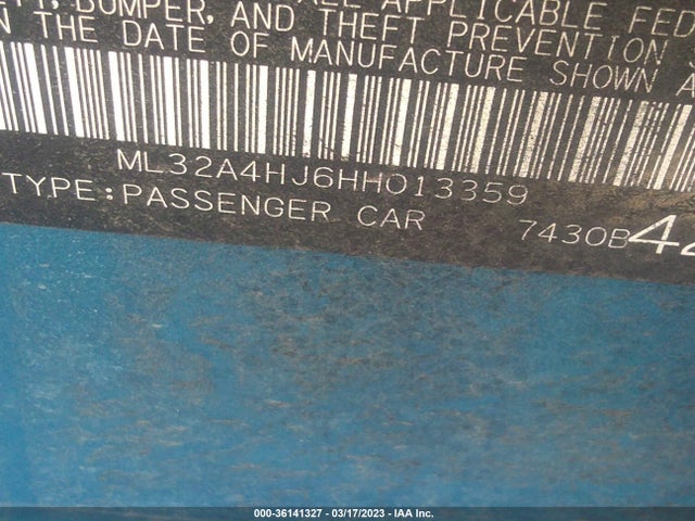 ML32A4HJ6HH013359 Mitsubishi MIRAGE SE
