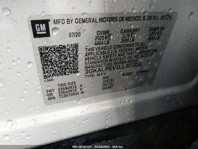 3GKALPEV1LL307231 GMC Terrain Slt