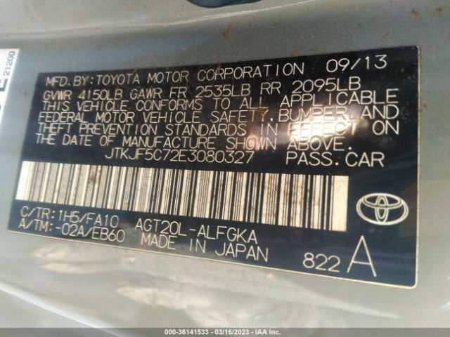 JTKJF5C72E3080327 Scion TC