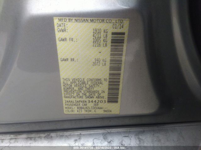 1N4AL3APXEN344203 Nissan Altima 2.5 S