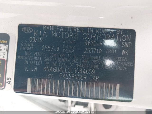 KNAGU4LE3L5044659 KIA Optima Hybrid Ex
