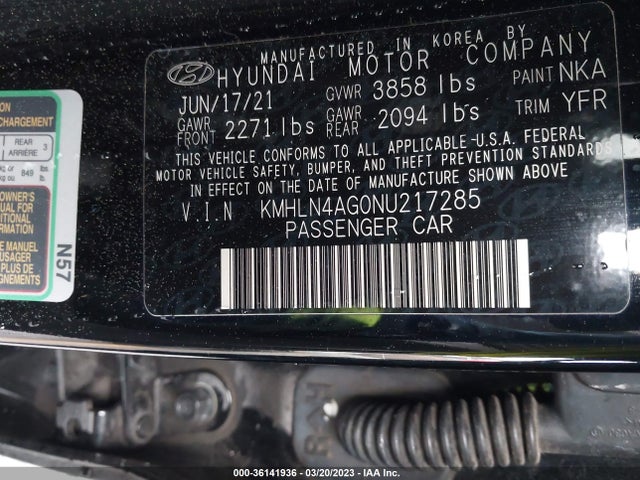 Hyundai ELANTRA SEL 2022 KMHLN4AG0NU217285 Image 10