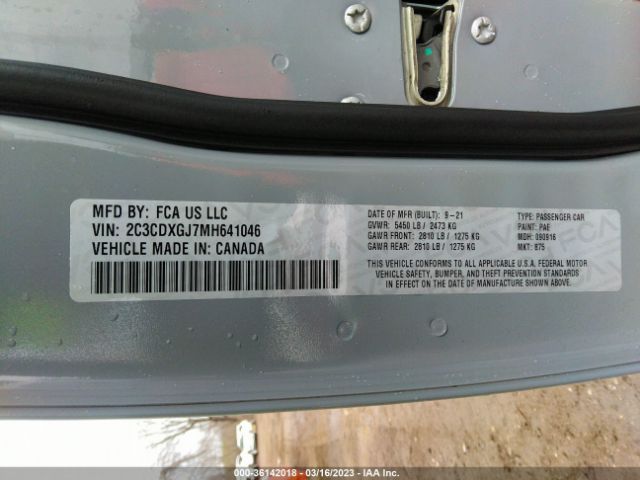 2C3CDXGJ7MH641046 Dodge Charger Scat Pack