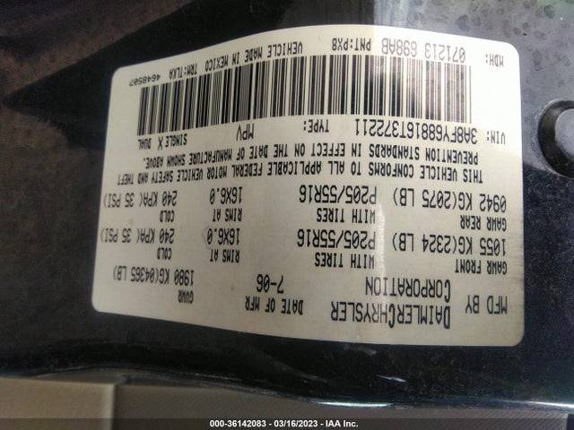 Chrysler Pt Cruiser Limited 2006 3A8FY68816T372211 Image 10