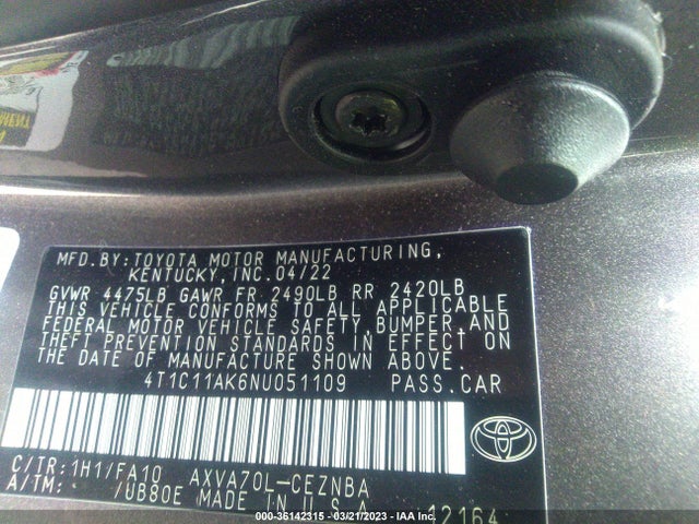 Toyota CAMRY LE 2022 4T1C11AK6NU051109 Image 9