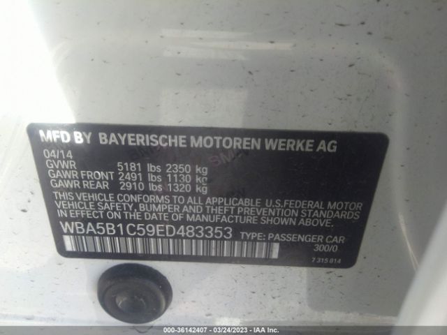WBA5B1C59ED483353 BMW 5 Series 535i