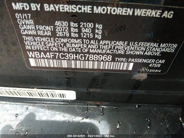 BMW 4 Series 430i 2017 WBA4F7C39HG788968 Image 10