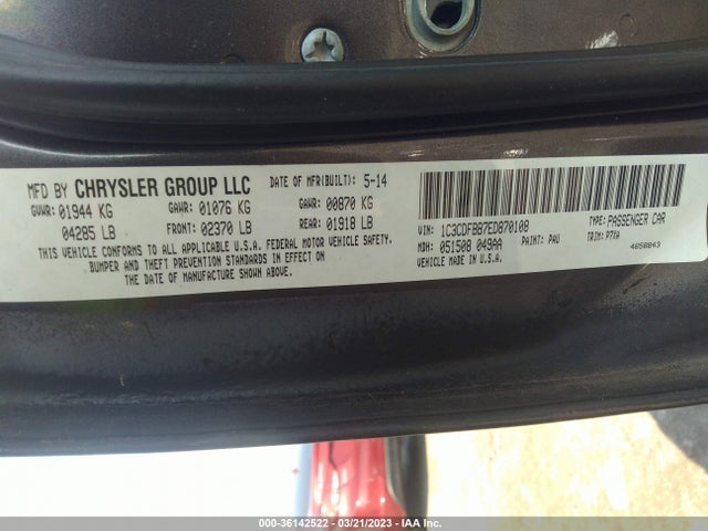 Dodge DART SXT 2014 1C3CDFBB7ED870108 Image 9