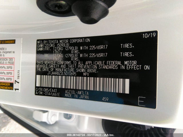 JTJAARBZ2L5010695 Lexus Nx Nx 300