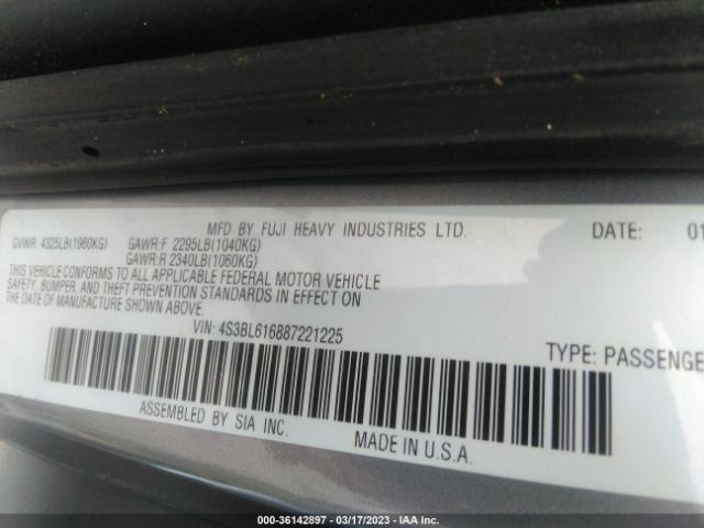 4S3BL616887221225 Subaru Legacy