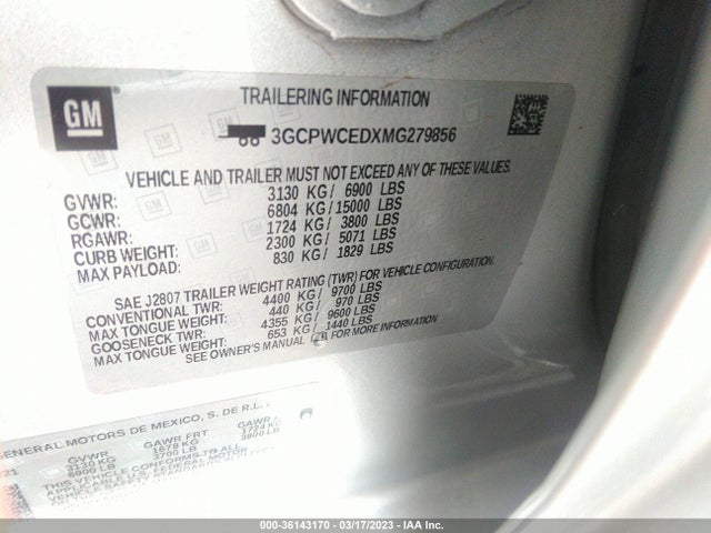 Chevrolet Silverado 1500 Lt 2021 3GCPWCEDXMG279856 Image 9