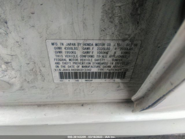 JH4CL96896C013342 Acura TSX