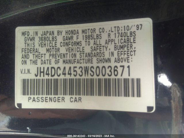 JH4DC4453WS003671 Acura Integra Ls