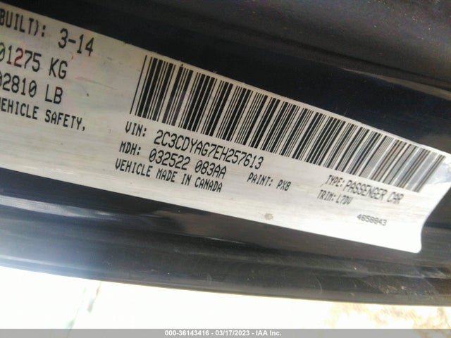 Dodge Challenger Sxt 2014 2C3CDYAG7EH257613 Image 11