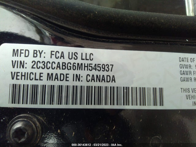 Chrysler 300 300s 2021 2C3CCABG6MH545937 Image 9