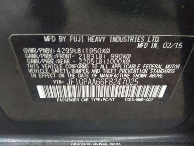 JF1GPAA66F8247025 Subaru Impreza Wagon 2.0i