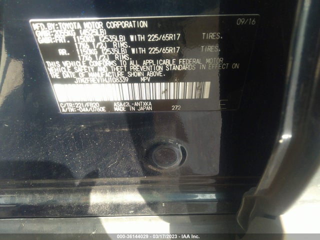 Toyota RAV4 LE 2017 JTMZFREV1HJ108339 Image 11