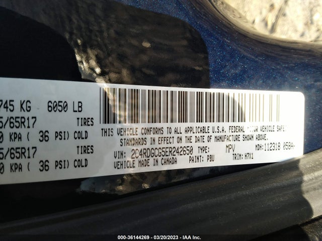 Dodge Grand Caravan Sxt 2014 2C4RDGCG5ER242650 Image 9