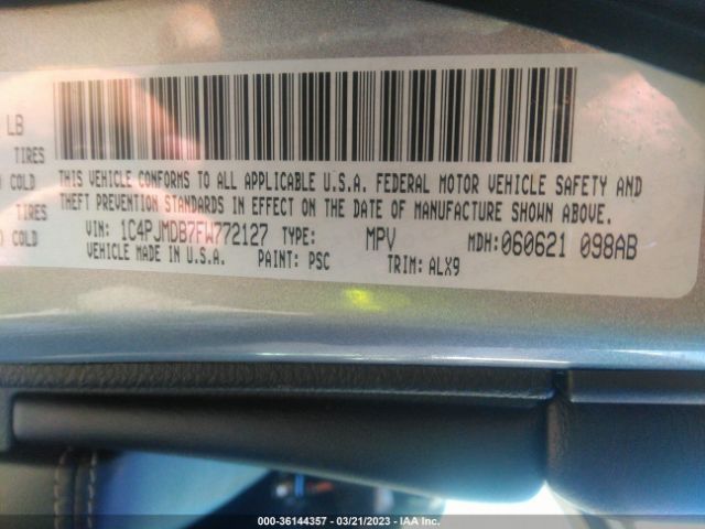 1C4PJMDB7FW772127 Jeep Cherokee Limited