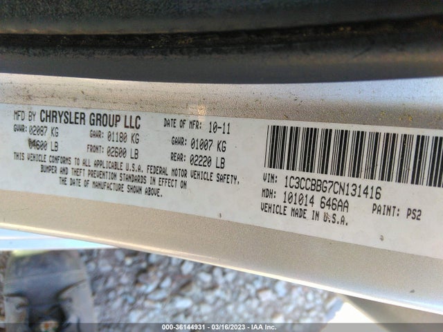 Chrysler 200 Touring 2012 1C3CCBBG7CN131416 Image 10