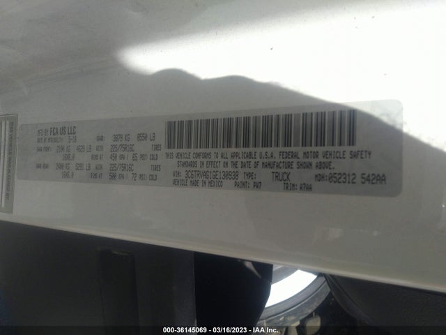 RAM Promaster Cargo Van 2016 3C6TRVAG1GE130938 Image 10