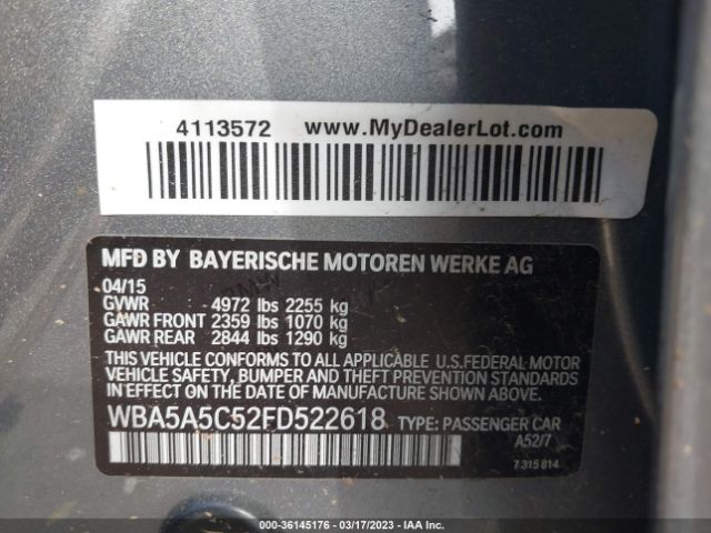 WBA5A5C52FD522618 BMW 5 Series 528i