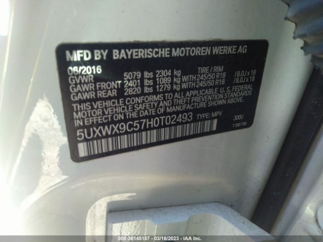 5UXWX9C57H0T02493 BMW X3 Xdrive28i
