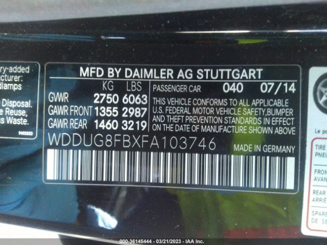 WDDUG8FBXFA103746 Mercedes-Benz S-class S 550