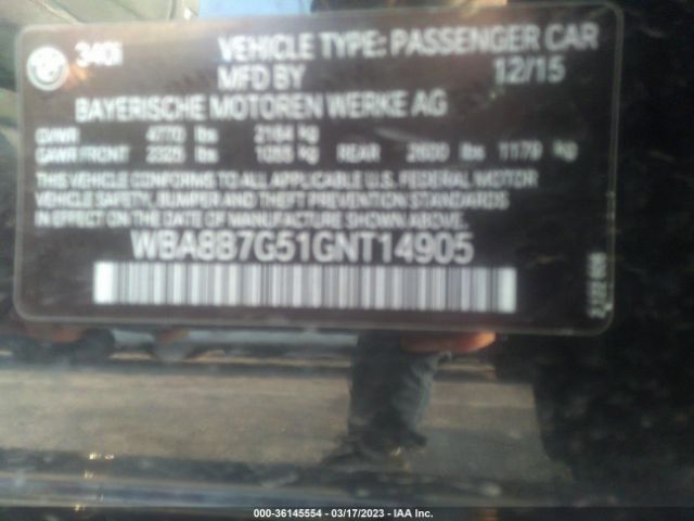 WBA8B7G51GNT14905 BMW 3 Series 340i Xdrive
