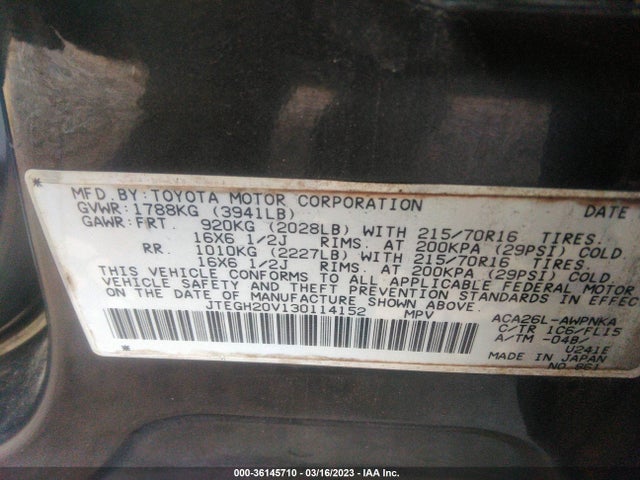 Toyota RAV4 2003 JTEGH20V130114152 Image 10