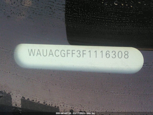 WAUACGFF3F1116308 Audi A3 1.8t Premium