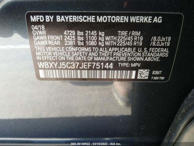 WBXYJ5C37JEF75144 BMW X2 Xdrive28i