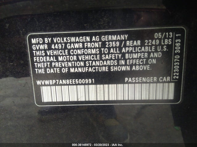 WVWBP7AN8EE500991 Volkswagen Cc R-line
