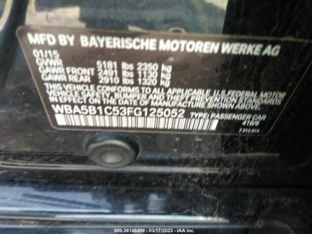 WBA5B1C53FG125052 BMW 5 Series 535i