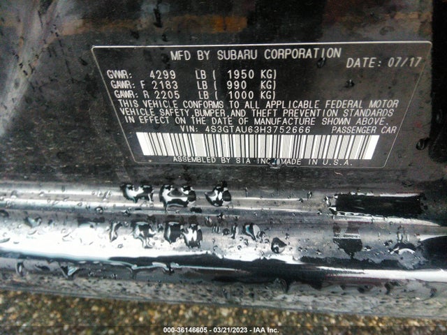 4S3GTAU63H3752666 Subaru Impreza Limited
