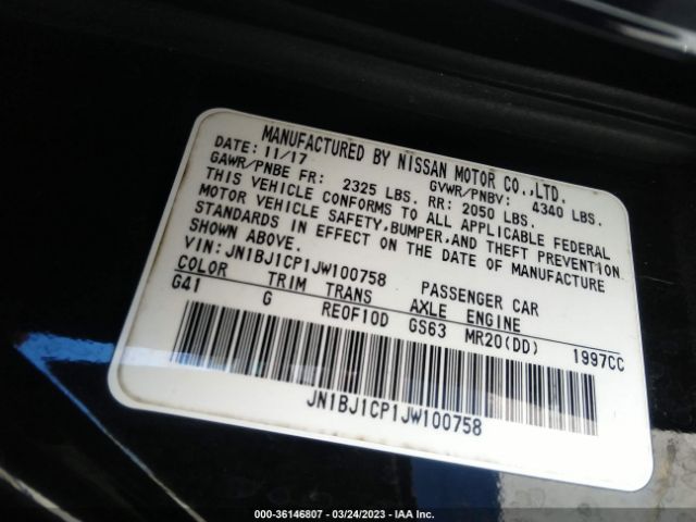 JN1BJ1CP1JW100758 Nissan Rogue Sport Sv