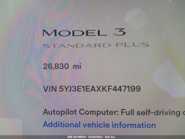 Tesla Model 3 Range 2019 5YJ3E1EAXKF447199 Image 8