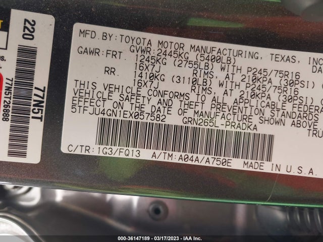 Toyota Tacoma Prerunner 2014 5TFJU4GN1EX057582 Image 11