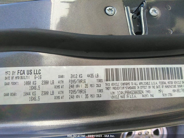 1C4NJPBB4GD802824 Jeep Patriot Sport