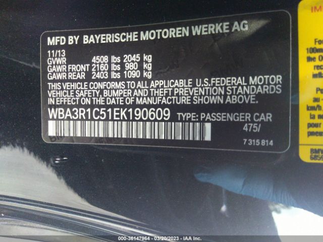 WBA3R1C51EK190609 BMW 4 Series 435i