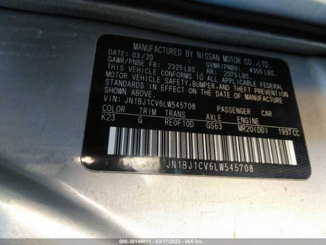 JN1BJ1CV6LW545708 Nissan Rogue Sport S