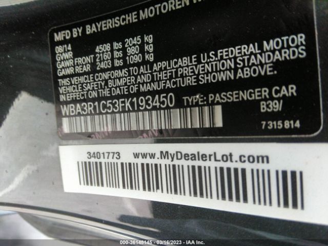 WBA3R1C53FK193450 BMW 4 Series 435i