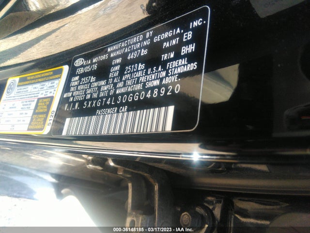 KIA Optima Lx 2016 5XXGT4L30GG048920 Image 10