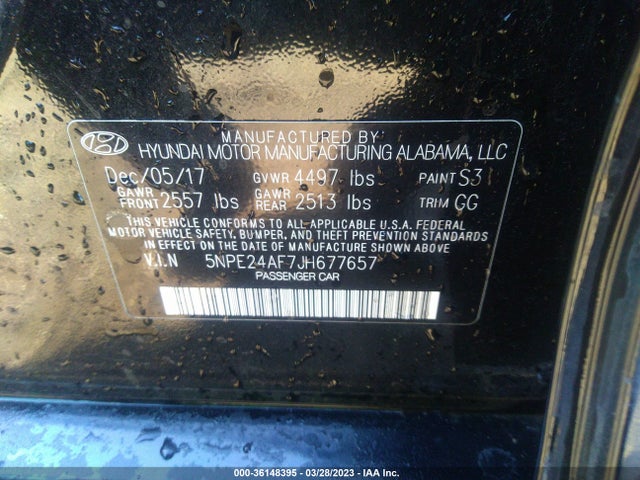 Hyundai SONATA SE 2018 5NPE24AF7JH677657 Image 9