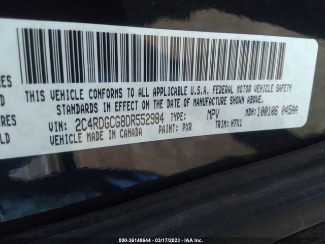 Dodge Grand Caravan Sxt 2013 2C4RDGCG8DR552984 Image 10