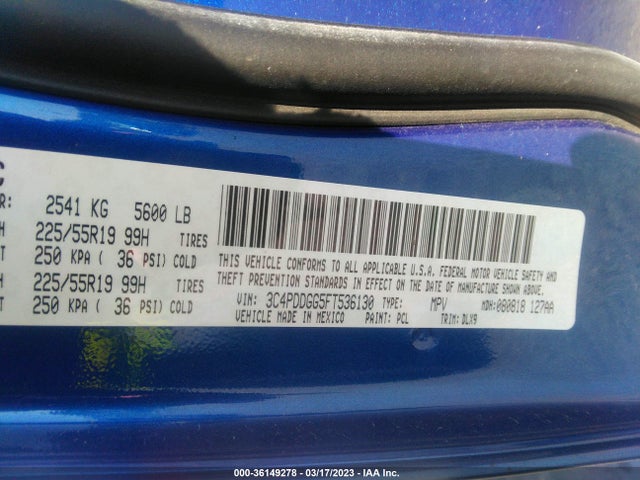 Dodge Journey Crossroad 2015 3C4PDDGG5FT536130 Image 9